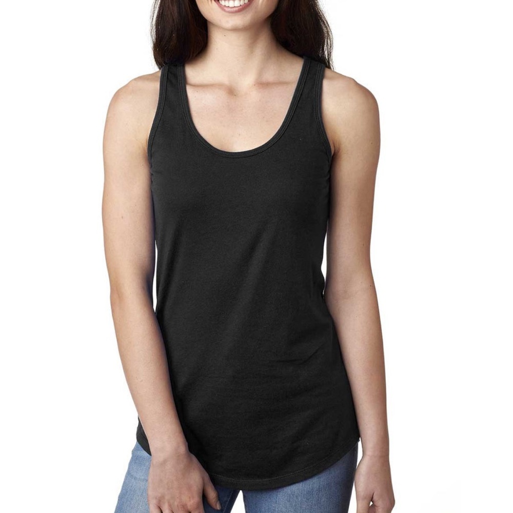 PINK Black tank Top